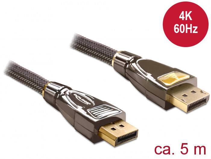 DELOCK Displayport Kabel DP -> DP St/St 5.00m 4K Premium - 82773