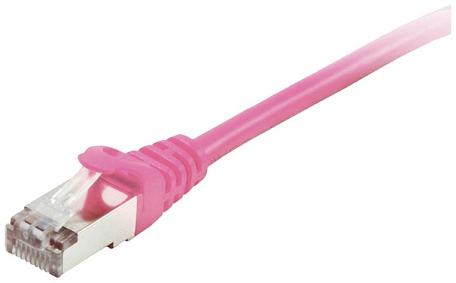 Equip Patchkabel Cat6 S/FTP 2xRJ45 3.00m pink LSZH Polybeutel - 605582