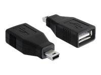 DELOCK USB Adapter A -> mini B Bu/St - 65277