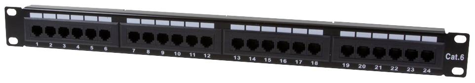 LogiLink Patchpanel 24-Port RJ45 19 Cat6 ungeschirmt - NP0004