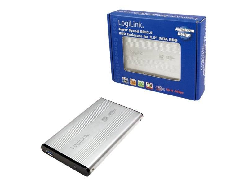 Logilink Geh. 6.3cm (2,5) USB 3.0/SATA Silber ALU o. NT, UA0106A (BILD1)