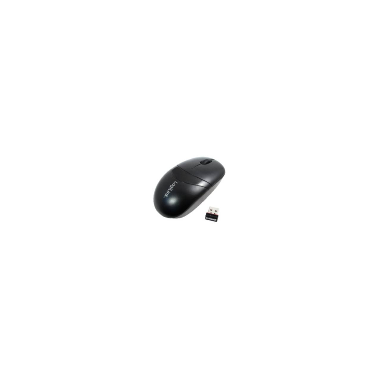 Logilink Maus mini Funk 2.4 GHz 1000dpi optisch scroll black - ID0069