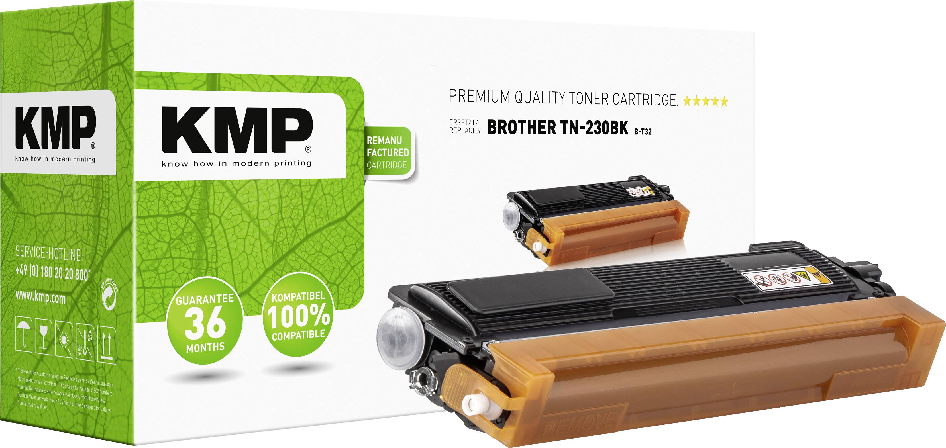 KMP Toner Brother TN-230BK/TN230BK black 2200 S. B-T32 remanufactured - 1242,0000