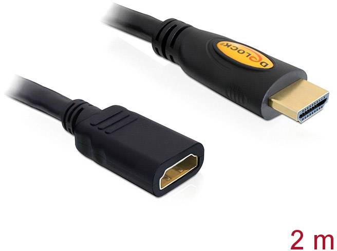 DELOCK HDMI Verl. Ethernet A -> A St/Bu 2.00m - 83080